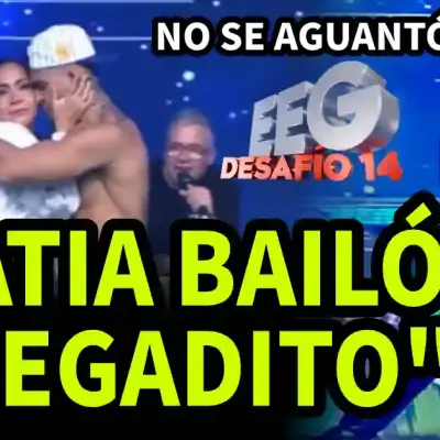 Katia Palma bailó con Leandro pegaditos