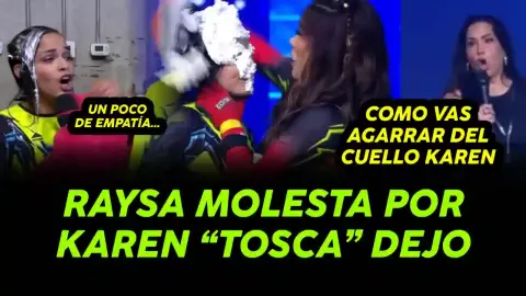 Raysa Ortiz molesta con Karen Dejo en tortazo y Katia se queja